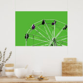 Green Ferris Wheel Poster (Küche)