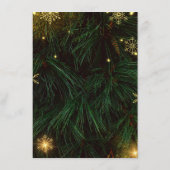 Green Festivals Weihnachts-Party-Poster Begleitkarte (Rückseite)