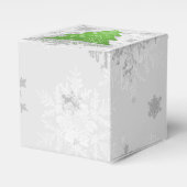 Green Festive Christmas Tree Favor Box Geschenkschachtel (Vorderseite)