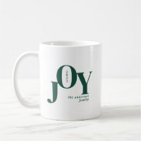 Green Festive Minimalistisch Joy Typografy Holiday