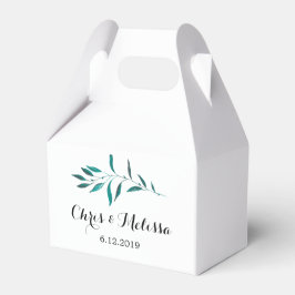 Green Fevor Box - Grüne Gastgeschenk Hochzeit Geschenkschachtel