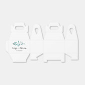 Green Fevor Box - Grüne Gastgeschenk Hochzeit Geschenkschachtel (Ungefaltet)