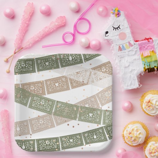 Green Fiesta Geburtstagspartei Teller (Party)