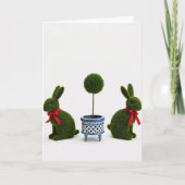 Green Figures Topiary Art Card Karte (Vorderseite)
