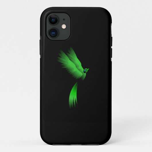 Green Fire Bird Case-Mate iPhone Hülle (Rückseite)