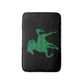 Green Fire Unicorn Bath Mat Badematte (Vorderseite Vertikal)