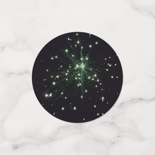 Green Firework Glow Sparks Konfetti (Klein Vorderseite)