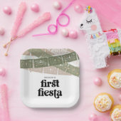 Green First Fiesta Geburtstagspartei Teller (Party)