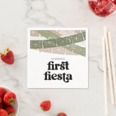 Green First Fiesta Geburtstagsparty Napkins Serviette (Beispiel)