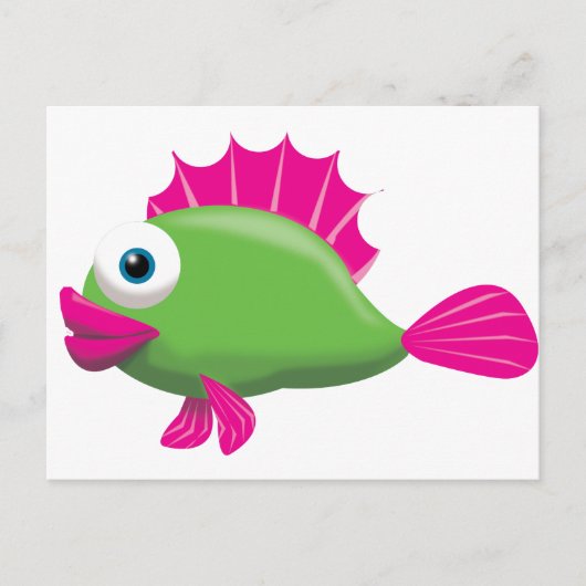 GREEN FISH POSTKARTE (Vorderseite)