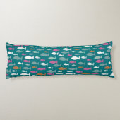 Green Fish Shoal Seitenschläferkissen (Rückseite)