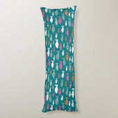 Green Fish Shoal Seitenschläferkissen (Rückseite (Vertikal))