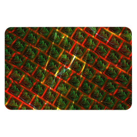 'Green-fit-Augen', Kratzer oder rotes Gitter. Magnet (Horizontal)