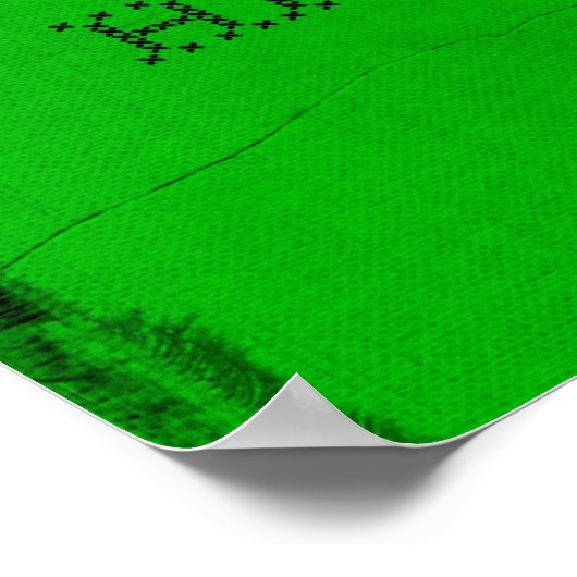 Green Fitness Poster - Glaube! (Ecke)