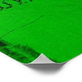 Green Fitness Poster - Übung! (Ecke)