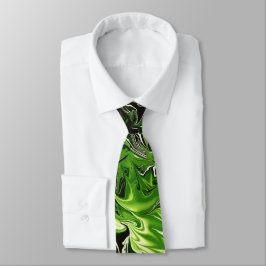 Green Flames Neck Tie Krawatte