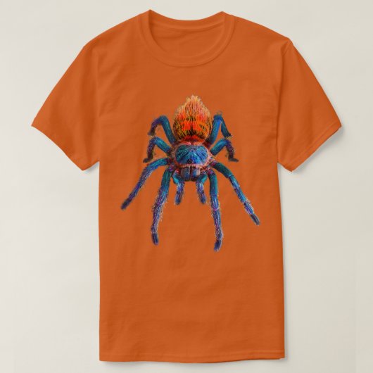 Green Flasche Blue Tarantula T-Shirt (Design vorne)