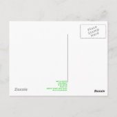 Green Flash in Pink Sky Postcard Postkarte (Rückseite)