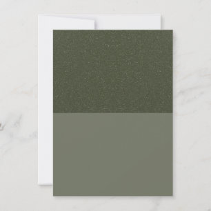 Green-Flat-Announcement-Karte mit zwei Tonen-Moos Ankündigung