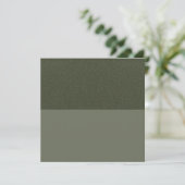 Green-Flat-Karte mit zwei Tonen-Moos - Anpassbar (Stehend Vorderseite)