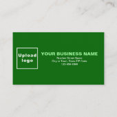 Green Flat Loyalty Card für Unternehmen Treuekarte (Rückseite)