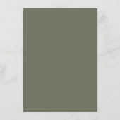 Green Flat Menu Card mit der rechten Maustaste - A Menükarte (Rückseite)