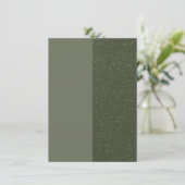 Green Flat Menu Card mit der rechten Maustaste - A Menükarte (Stehend Vorderseite)