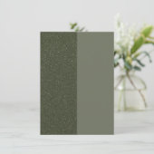 Green Flat Menu Card mit zwei Tonen Moos - Anpassb Menükarte (Stehend Vorderseite)