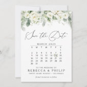 Green Flat Save the Date-Karte für Dusty Sage Save The Date (Vorderseite)