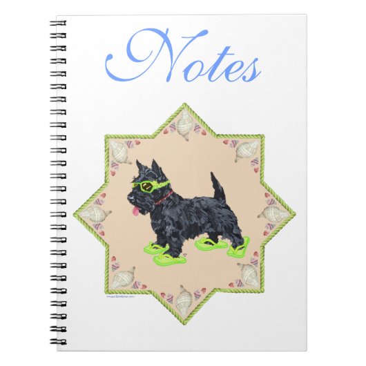 Green FlipFlops Notizblock (Vorderseite)