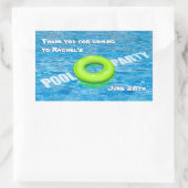 Green Floatie Pool Party Sticker (Tasche)