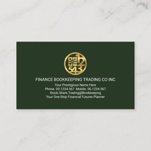 Green Floating Numbers Wave Dollar Visitenkarte (Rückseite)