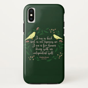 Green Floral Bird Jane Eyre Charlotte Bronte Case-Mate iPhone Hülle