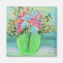 Green Floral Bouquet Originelle Kunst
