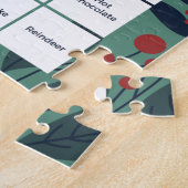 Green Floral Christmas Bingo Jigsaw Puzzle (Seite)