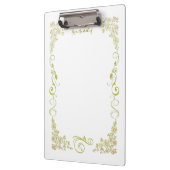 Green Floral Clipboard Klemmbrett (Links)