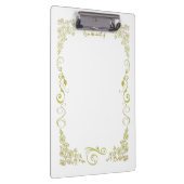 Green Floral Clipboard Klemmbrett (Rechts)