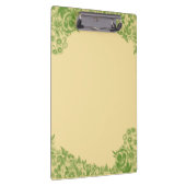 Green Floral Clipboard Klemmbrett (Rechts)