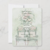 Green Floral Couples Shower  (Vorderseite)
