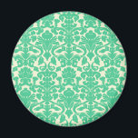 Green Floral Damask Magnet<br><div class="desc">Green Floral Damask Magnet</div>