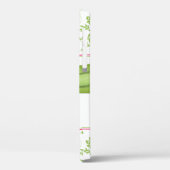 Green Floral Damask Pink Gerber Daisy Case-Mate iPhone Hülle (Rückseite / Links)