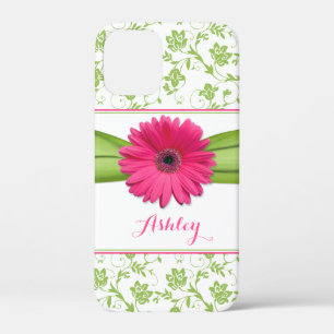 Green Floral Damask Pink Gerber Daisy iPhone 6 cas Case-Mate iPhone Hülle