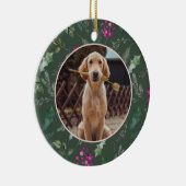 Green Floral First Christmas Ornament (Rechts)