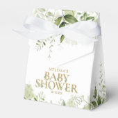 Green Floral Gold Baby Duwer Fevor Box Geschenkschachtel (Vorderseite)