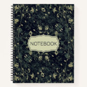 Green Floral Hübsch Notizblock (Vorderseite)