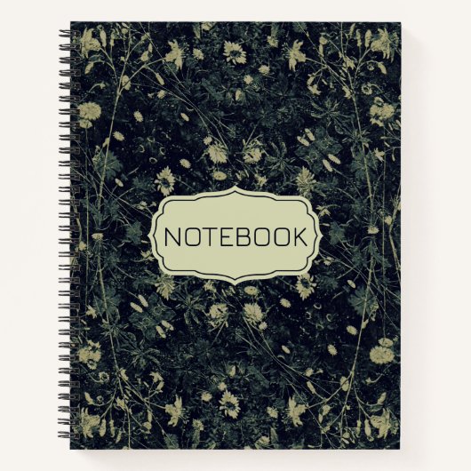 Green Floral Hübsch Notizblock (Vorderseite)