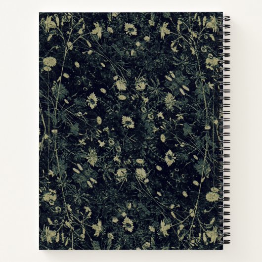 Green Floral Hübsch Notizblock (Rückseite)