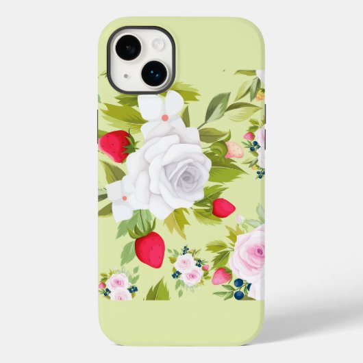 Green Floral iPhone Case (Rückseite)