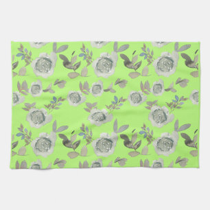 Green Floral Kitchtuch Geschirrtuch