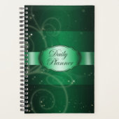 Green Floral Modern Planer (Vorderseite)